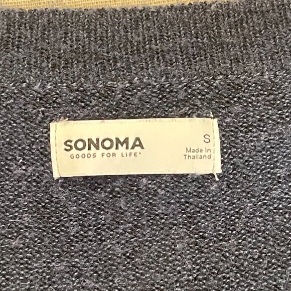 Sonoma Blue Balloon Sleeve Button-Front Cardigan - Small - Picture 8 of 10